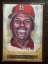 2020 Topps Transcendent Collection Sketch Reproductions Bob Gibson 56/95 St.