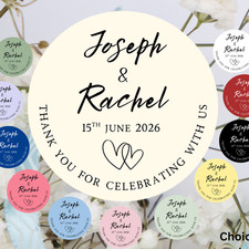 Celebration Wedding stickers Personalised Party Favour Labels Stickers