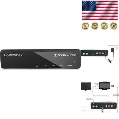 Compact ATSC Digital Converter Box for 1080P Streaming & Recording Capabilities