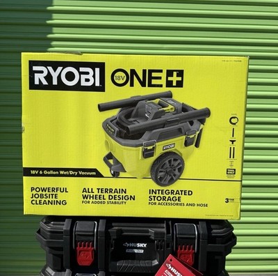 Ryobi ONE+ 18V Cordless 6 Gal. Wet Dry Vacuum (Tool Only) Model # PCL735B.  New
