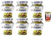 Fabbri Crema al Pistacchio, 230g, Pistaziencreme im Glas, 6er-Pack+Polpa 400g