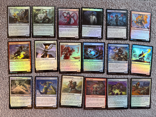 18-Card MTG Foundations Foil Creature Lot Multicolor Merfolk Vampire FDN NM