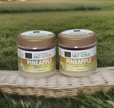 2X Dead Sea Collection pineapple Salt Scrub w/Natural Dead Sea Minerals 23.28 OZ
