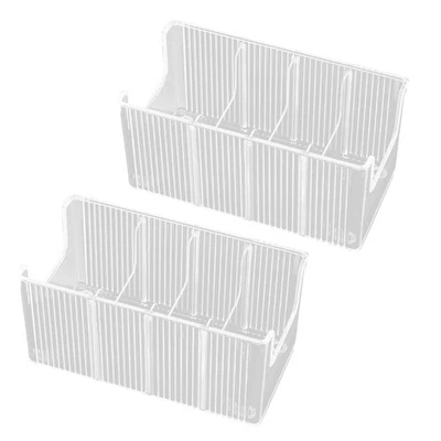 MARKENLOS 2er-Pack Acryl-Gürtel-Organizer für Schrank und Schublade - 8 Abnehmbare Fä5412