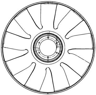 Mahle Premium Line HGV Fan wheel OEM Quality [CFW72000P] US