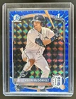 2025 Bowman Kevin McGonigle Chrome Blue Geometric Refractor 1st #/150 Tigers