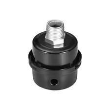 Metal Air Compressor Filter Silencer,1/2 BSP 20mm Thread,2.91" Height,2.44" Dia