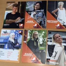 10 Handsignierte Autogrammkarten, Trucker Babes