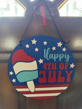 4th Of July Hanging Sign