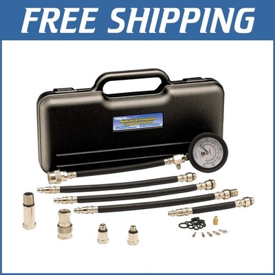 Professional Engine Compression Tester Kit - 2-3/4 in. Gauge & Adapters Included