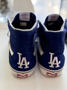 Dodgers Canvas Vans High-Top Sneakers w White LA Logo - Royal Blue Sz 12 No Box VANS SK8-HI REISSUE DODGERS VN0A2XSBRT1 - Shiekh main image 4