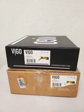 Vigo VG05002MG Titus 1.2 GPM Wall Mounted Widespread Bathroom Faucet, Matte Gold