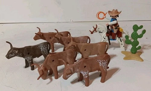 Vintage Playmobil 3749 Longhorn Trail. Complete. No Box