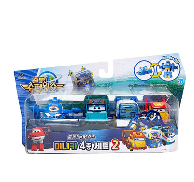 Super Wings Mini Car Set 2 World Robot Mark Golden Truck Super Pets 4pcs