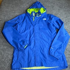 The North Face HyVent Rain Jacket Royal Blue / Lime Green Boys Youth XL 18/20
