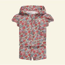 Polo Ralph Lauren Girls Set Zip Hoodie and Shorts Sz 18M