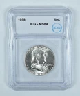 1958 Franklin Half Dollar MS64 ICG *8672