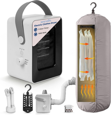 Electric Portable Clothes Dryer | 1000W Multi-Use Mini Heater & Aroma Diffuser f