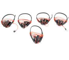 Lot of 5 Plantronics Blackwire C3220 Wired Dual-Ear USB Headset Boom Mic