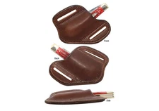 CASE XX KNIVES TRAPPER PANCAKE LEATHER BELT SHEATH (54P) POCKET KNIFE