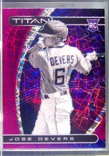 2021 Chronicles Jose Devers RC #8 Marlins Titan Purple Velocity