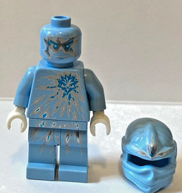LEGO NINJAGO NRG Zane Minifigure Njo069 Rise Of The Snakes 9590 ** VERY RARE**