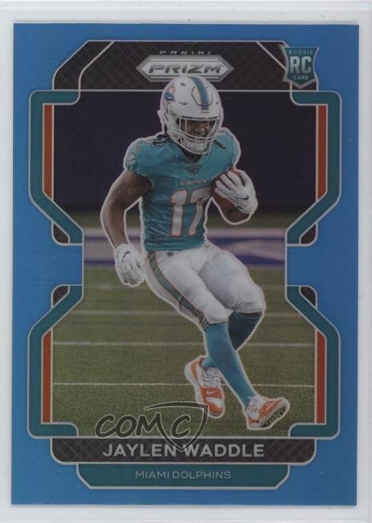 2021 Panini Prizm Rookie Light Blue Prizm Jaylen Waddle #338 Rookie RC 2q0