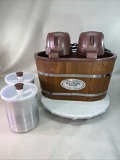 Nostalgia Double Flavor Ice Cream Maker. 4 Qt. # ICMW200DBL.