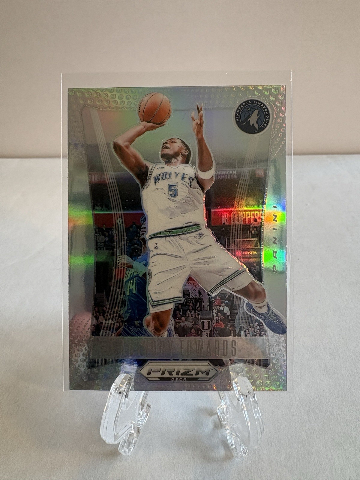 2023-24 Panini Prizm Deca - Anthony Edwards #63 Silver Prizm (Z)