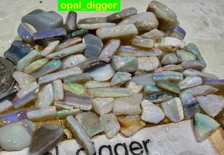 AUSTRALIAN ROUGH OPAL AUCTIONS BLACK DARK CRYSTAL BIGHT GEMS WILL CUT 142ct VIDO