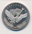 FLAG & EAGLE SILVER TRADE UNIT .999 SILVER 1 ONE TROY OUNCE SILVER ROUND