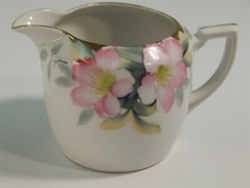 VINTAGE NORITAKE AZALEA CREAM PITCHER GREEN L...