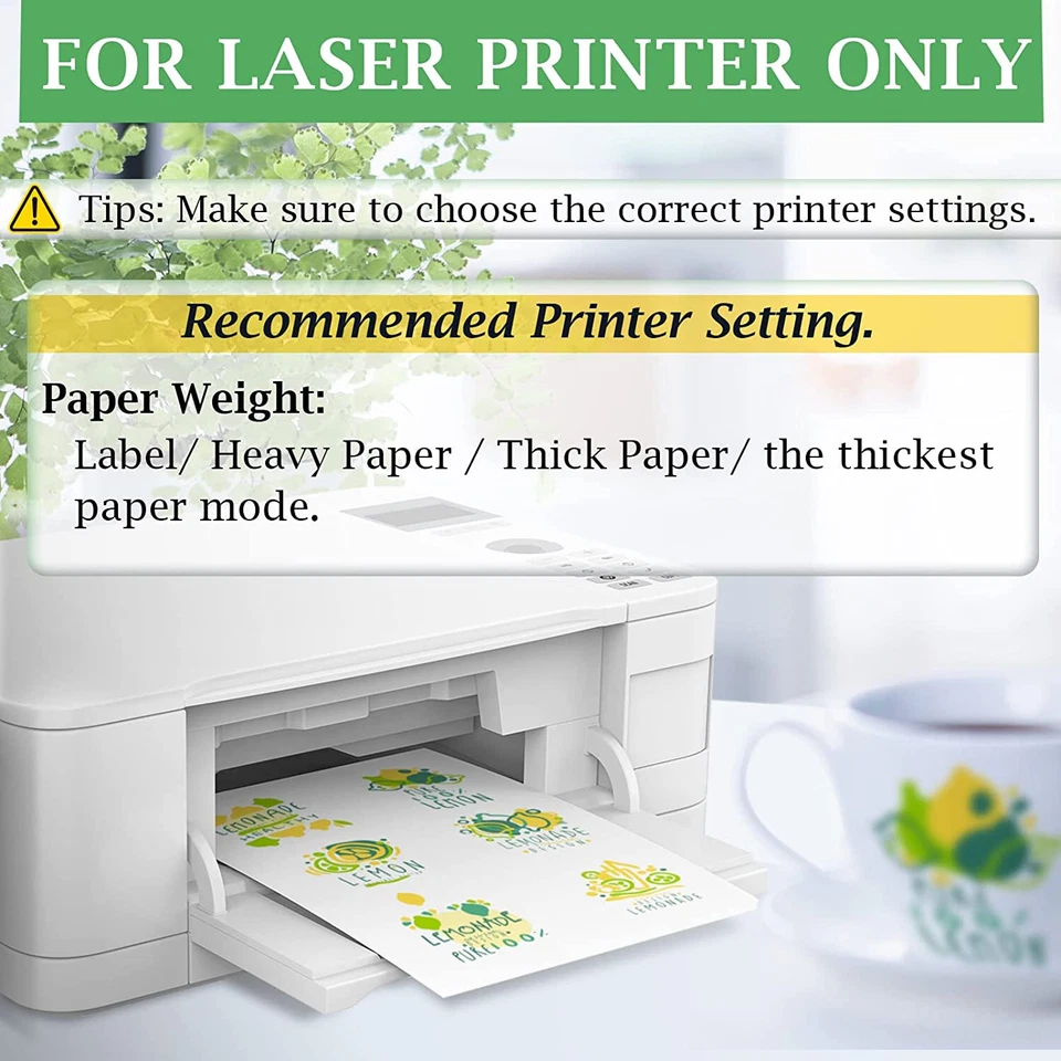 Koala Premium Waterslide Decal Transfer Paper LASER CLEAR 20 Sheets 8.5x11 USA - Image 3 of 4