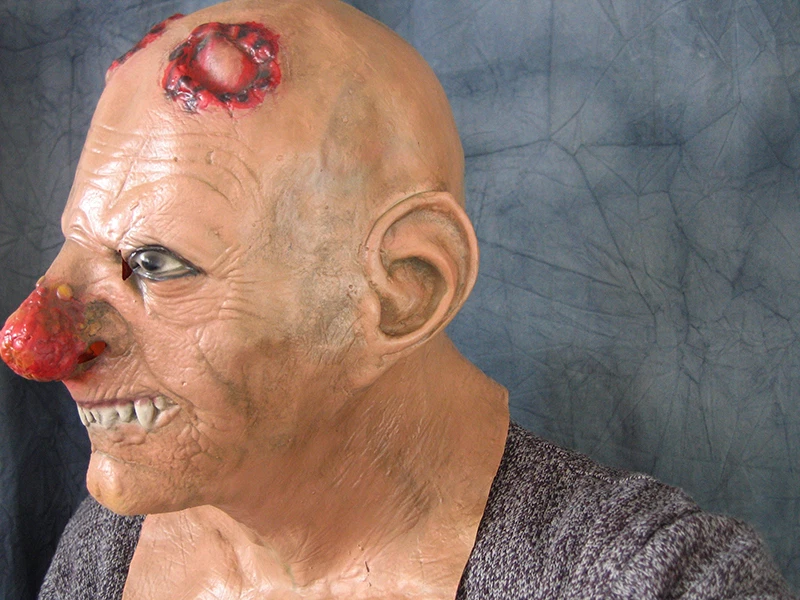 Latexmaske HORROR CLOWN - Effect FX Latex Gummi Maske Halloween Karnevalsmaske - Bild 3 von 4