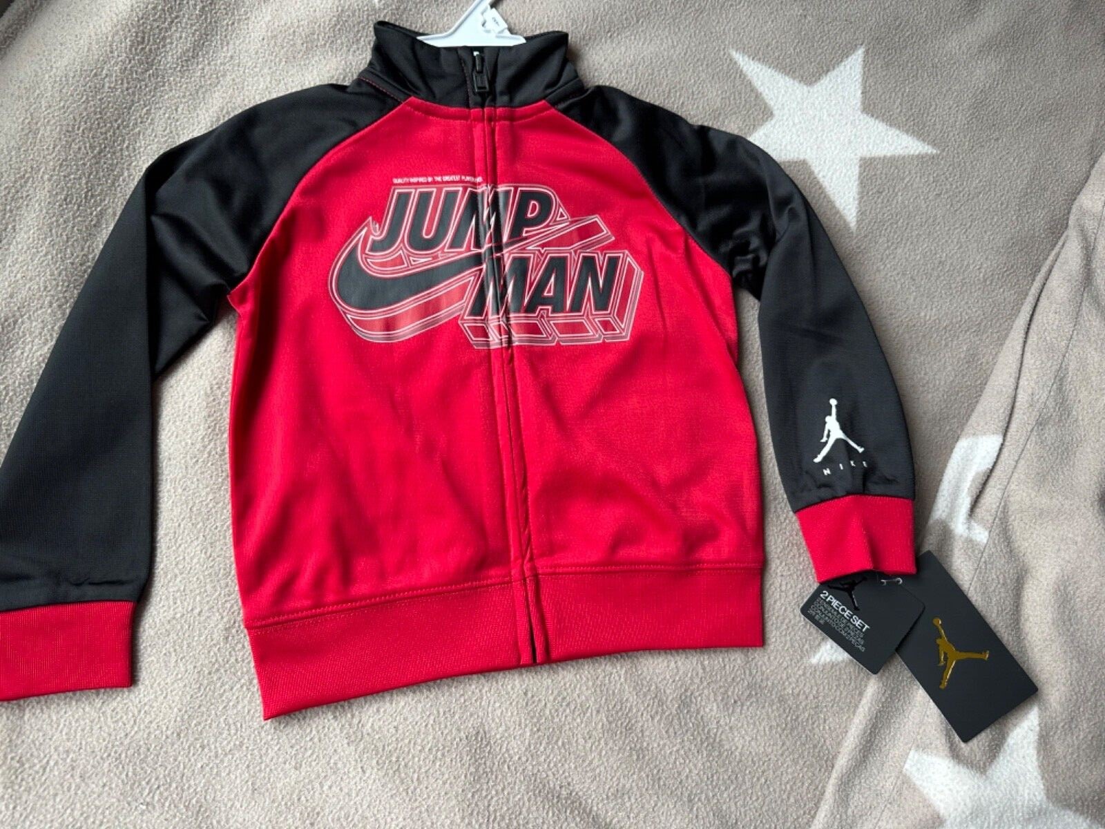 Nike Air Jordan Trainingsanzug Jogginganzug Sweatjacke Hose 86 92 rot