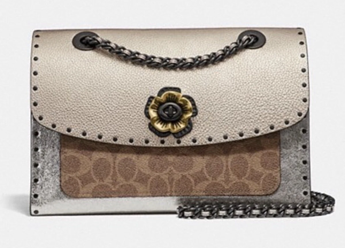 Parker with rivets and snakeskin outlet detail