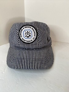 Conductor Paradise Pacific Railroad Scottsdale AZ Blue White Child Cap Hat Back