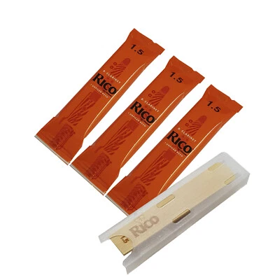 D'Addario Rico Clarinet Reeds Bb #1.5 MONEY SAVER Three Pack RCA015
