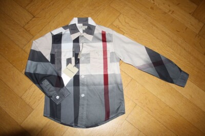 Burberry Karohemd NEU 4J./104 schwarz-beige Nova Check