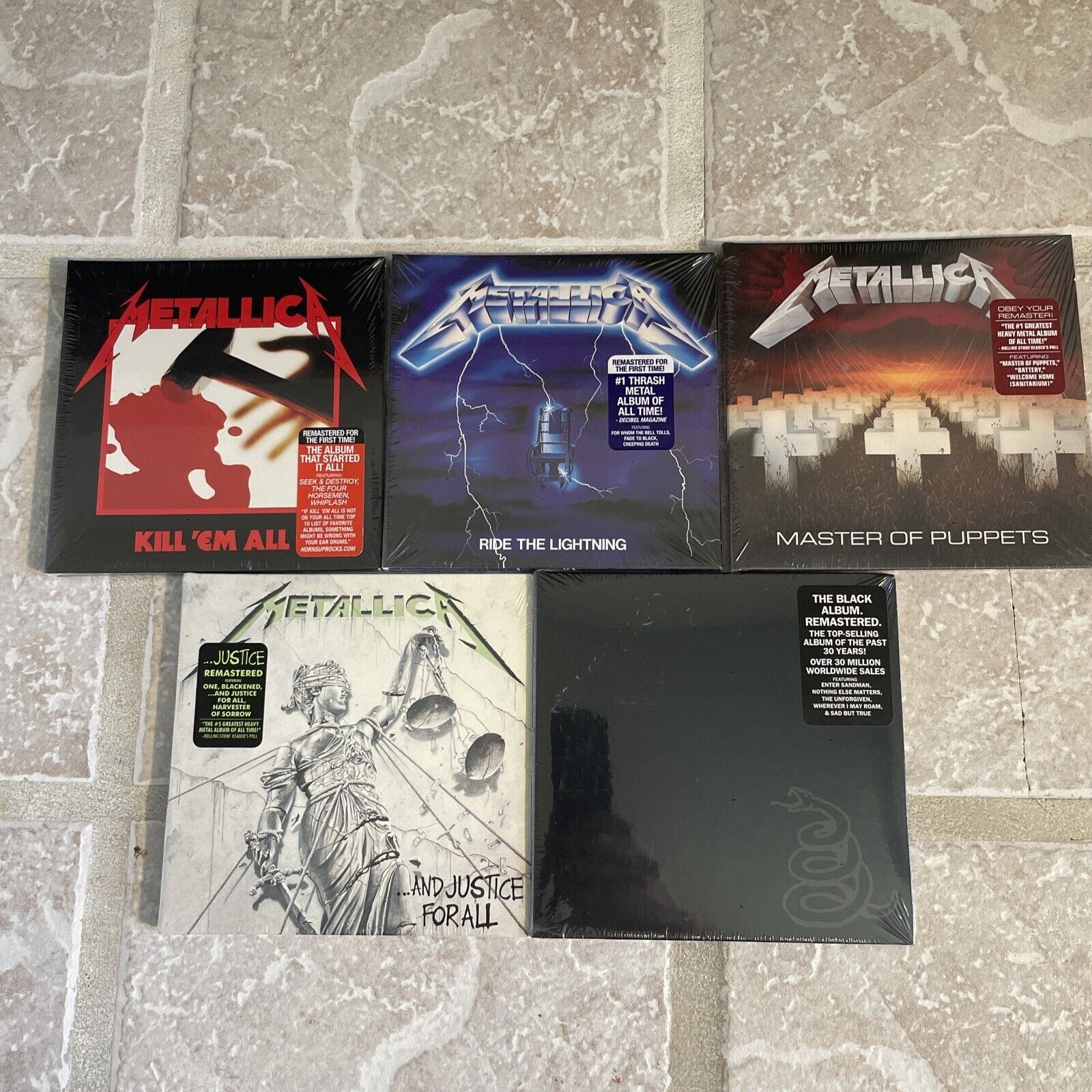 Metallica CDs Mini Replica-LPs Lot Of FIVE NEW SEALED