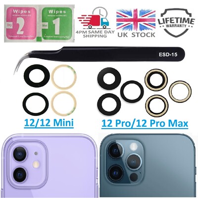 Für iPhone 12 / 12 Mini / 12 Pro / 12 Pro Max Kamera Glas Linse Ersatz Set