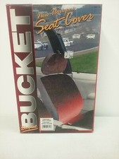 196119 Elegant New Horizons Bucket Seat Cover Red Black