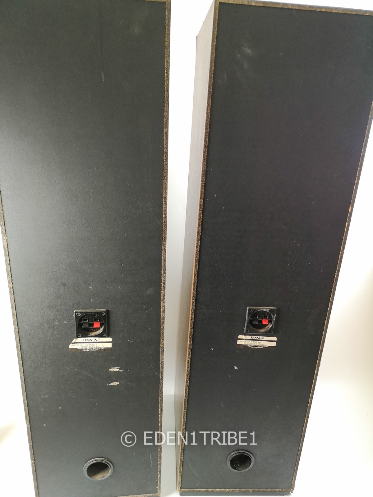 JENSEN 3080 Vintage Digital Tower Speakers Dual 8" Woofers 3 Way