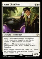 MTG Magic the Gathering Boss's Chauffeur (137/401) Bloomburrow Commander LP