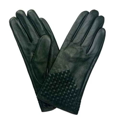 Marcus Adler women's Green Leather Gloves - Small / S - retail $78