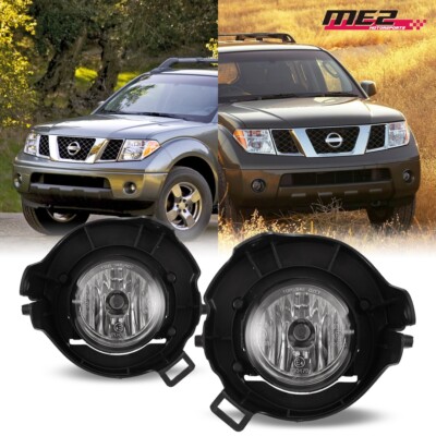 For 2005 2006-2009 Nissan Frontier Fog Light PAIR Clear Bumper Driving Lamps