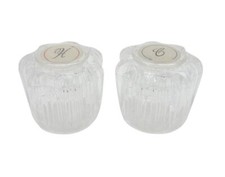 Dura Faucet DF-RKA RV Replacement Hot and Cold Crystal Acrylic Faucet Knobs for