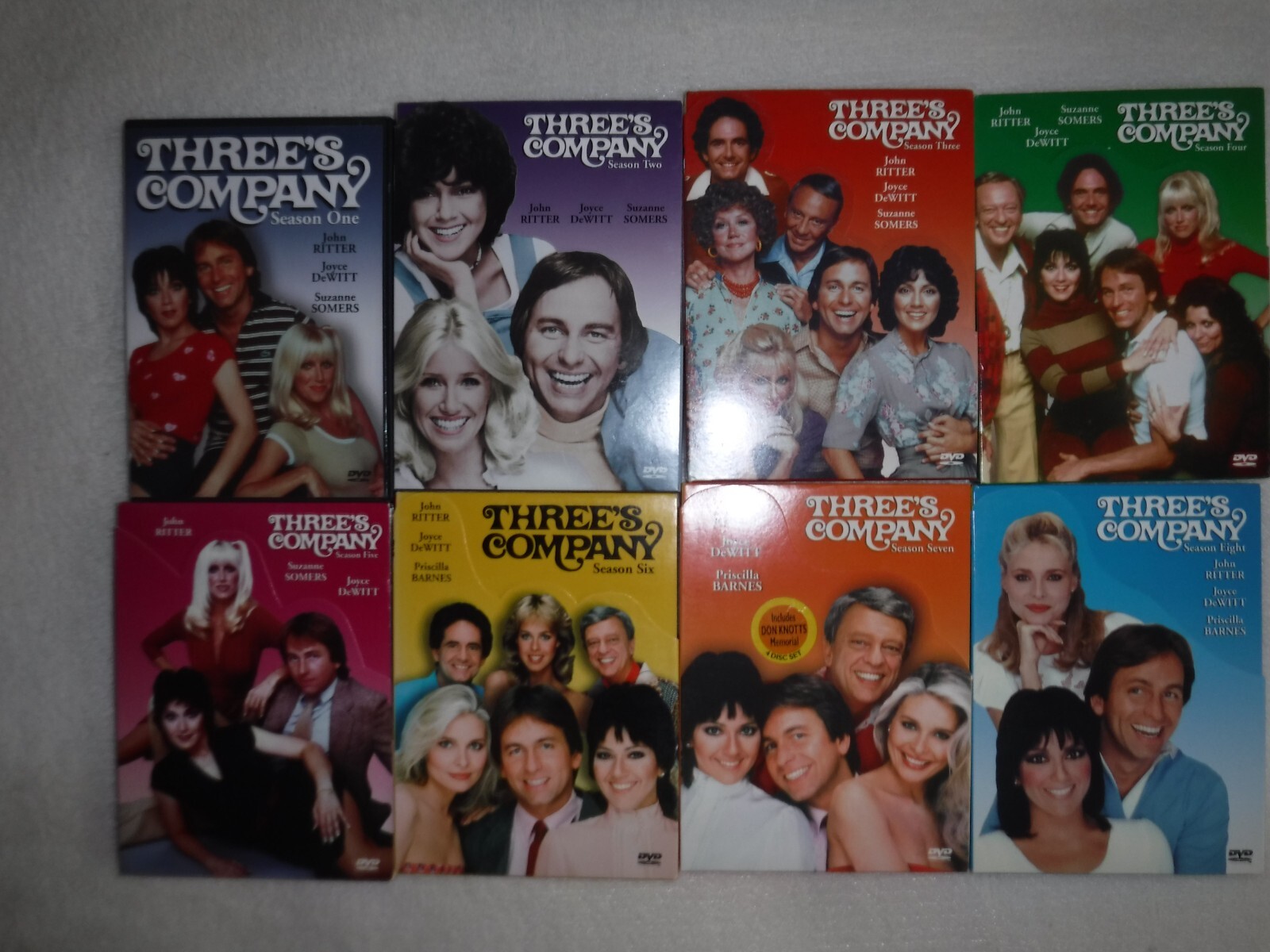 THREE'S COMPANY DVD Anchor Bay Seasons 1 8 eBay