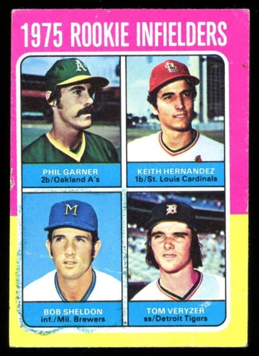1975 Topps #623 Rookie IF Garner/Hernandez/Sheldon/Veryzer PR JX5668