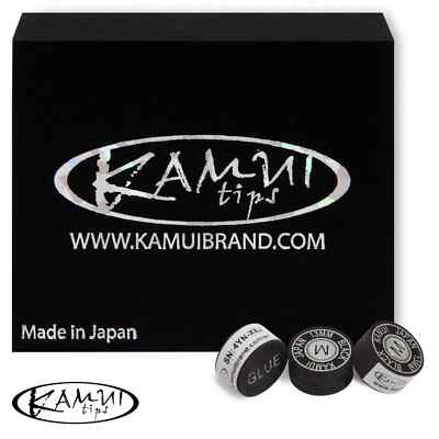 Billard Queueleder Leder Klebeleder " Kamui black " 13 mm , medium (M)